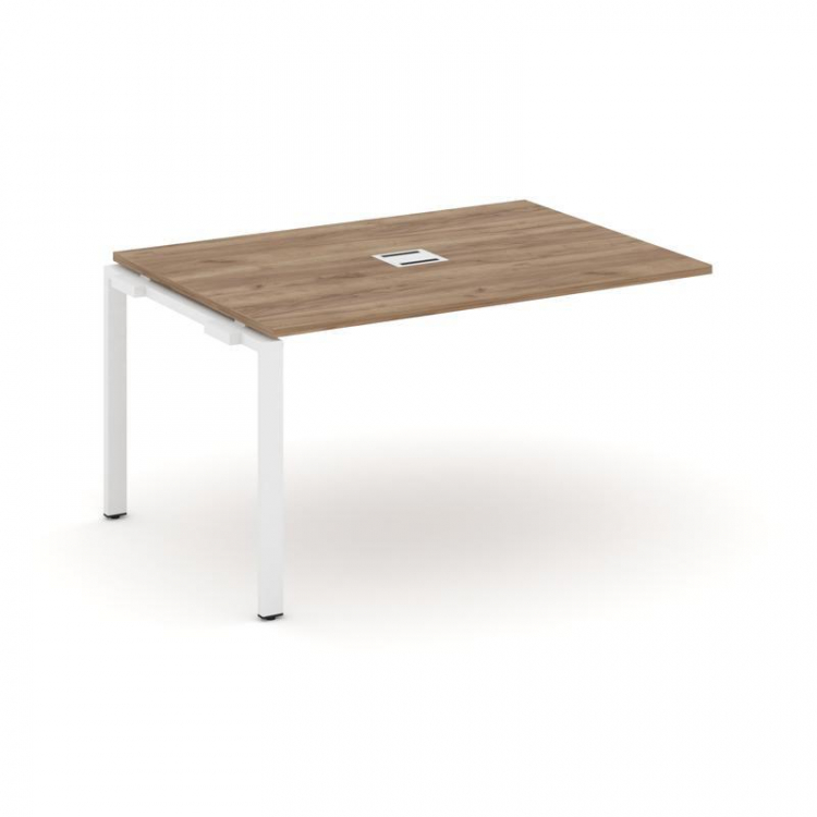 Style Project Проходной наб. элем. перег. стола SN-6P.NSPRG-001 Дуб Табак/Металл Белый 980*980*750