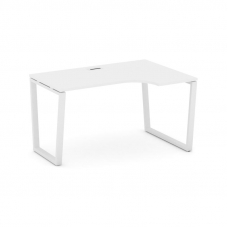 Style Project Стол рабочий эргоном. SN-6T2.SPA-011(R) Белый/Металл Белый/Заглушка Пластик Белый 1380