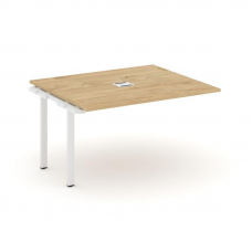 Style Project Проходной наб. элем. перег. стола SN-6P.NSPRG-032 Тиквуд Светлый/Металл Белый 1180*118