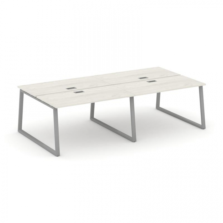 Style Project Рабочая станция 2-х сторон. SN-6T1.DRS-051 Дуб Наварра/Металл Серый/Заглушка Пластик С