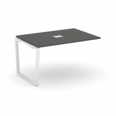 Style Project Проходной наб. элем. перег. стола SN-6T2.NSPRG-002 Антрацит/Металл Белый/Заглушка Мета