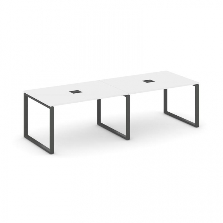 Style Project Стол переговорный SN-6O.SPRG-014 Белый/Металл Антрацит 3160*980*750