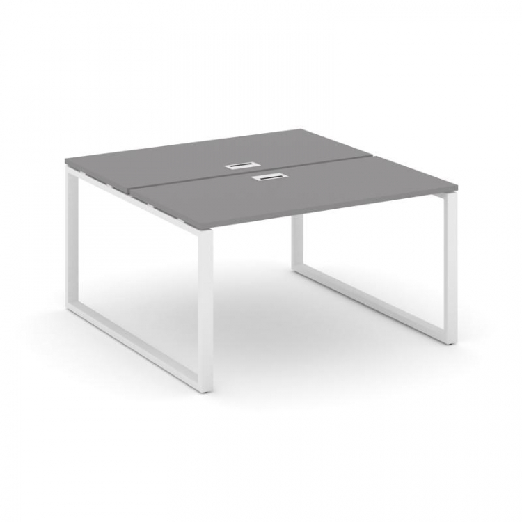 Стайл Проджект Рабочая станция двухсторонняя SN-6O.DRS-003 Серый Пепел/Металл Белый 1380*1232*750
