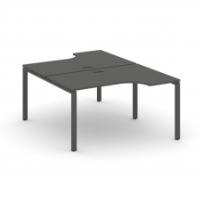 Style Project Рабочая станция эргоном. SN-6P.DRPA-021 Антрацит/Металл Антрацит 1380*1632/1992*750