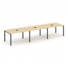 Style Project Стол переговорный SN-6P.SPRG-023 Акация Лорка/Металл Антрацит 4410*980*750