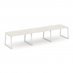 Style Project Стол переговорный SN-6T1.SPRG-023.3 Дуб Наварра/Металл Белый 4410*980*750