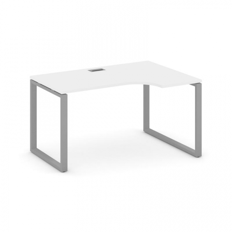 Style Project Стол рабочий эргоном. SN-6O.SPA-012(R) Белый/Металл Серый 1580*700/980*750