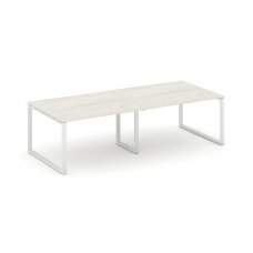 Style Project Стол переговорный SN-6O.SPRG-043.3 Дуб Наварра/Металл Белый 2760*1180*750