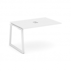 Style Project Проходной наб. элем. перег. стола SN-6T1.NSPRG-002 Белый/Металл Белый/Заглушка Металл