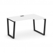 Style Project Стол рабочий эргоном. SN-6T2.SPA-022(R) Белый/Металл Черный/Заглушка Пластик Черный 15