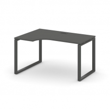 Style Project Стол рабочий эргоном. SN-6O.SPA-022(L) Антрацит/Металл Антрацит 1580*800/980*750