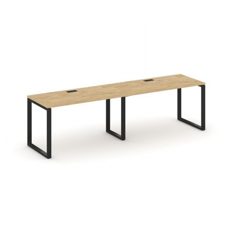 Style Project Рабочая станция 1 сторон. SN-6O.ORS-024 Тиквуд Светлый/Металл Черный 3160*800*750