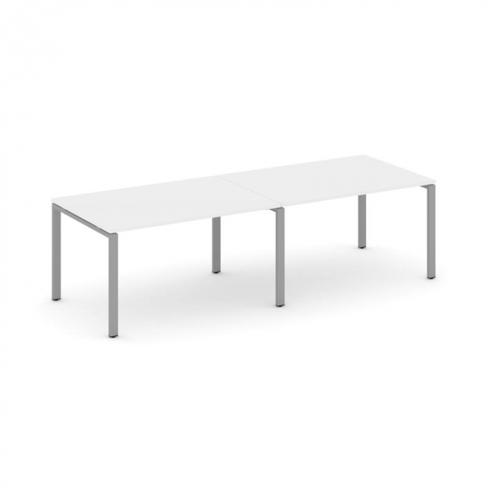 Стайл Проджект Стол переговорный SN-6P.SPRG-012.3 Белый/Металл Серый 2360*980*750