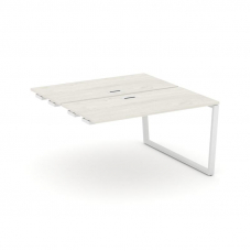 Style Project Стол-приставка к опор. элем. SN-6T2.DPRS-012 Дуб Наварра/Металл Белый/Заглушка Пластик