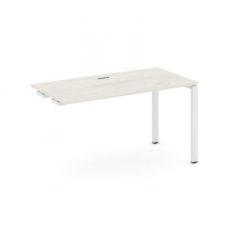 Style Project Стол-приставка к опор. элем. SN-6P.OPRS-021 Дуб Наварра/Металл Белый 980*800*750