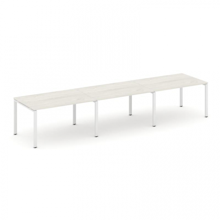 Style Project Стол переговорный SN-6P.SPRG-023.3 Дуб Наварра/Металл Белый 4410*980*750
