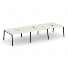 Style Project Рабочая станция 2-х сторон. SN-6A.DRS-061 Дуб Наварра/Металл Черный 2940*1232*750