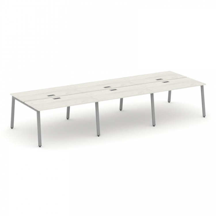 Style Project Рабочая станция 2-х сторон. SN-6A.DRS-064 Дуб Наварра/Металл Серый 4740*1232*750