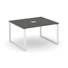 Style Project Стол переговорный SN-6O.SPRG-033 Антрацит/Металл Белый 1380*1180*750