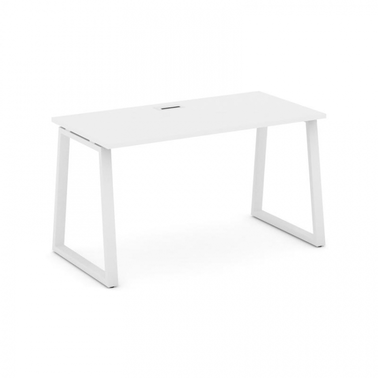 Style Project Стол письменный SN-6T1.SP-012 Белый/Металл Белый/Заглушка Пластик Белый 1180*700*750