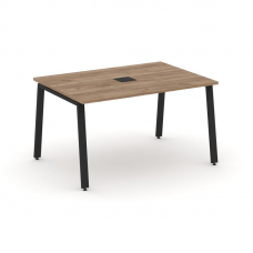 Style Project Стол переговорный SN-6A.SPRG-004 Дуб Табак/Металл Черный 1580*980*750