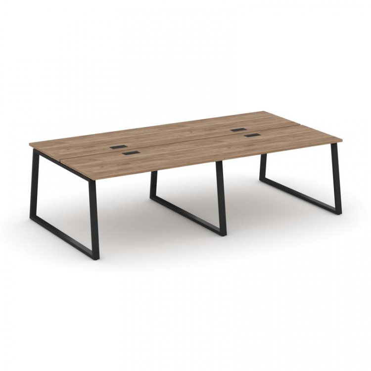 Style Project Рабочая станция 2-х сторон. SN-6T1.DRS-044 Дуб Табак/Металл Черный/Заглушка Пластик Че