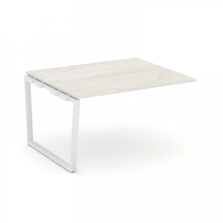 Style Project Проходной наб. элем. перег. стола SN-6T2.NSPRG-034.3 Дуб Наварра/Металл Белый 1580*118