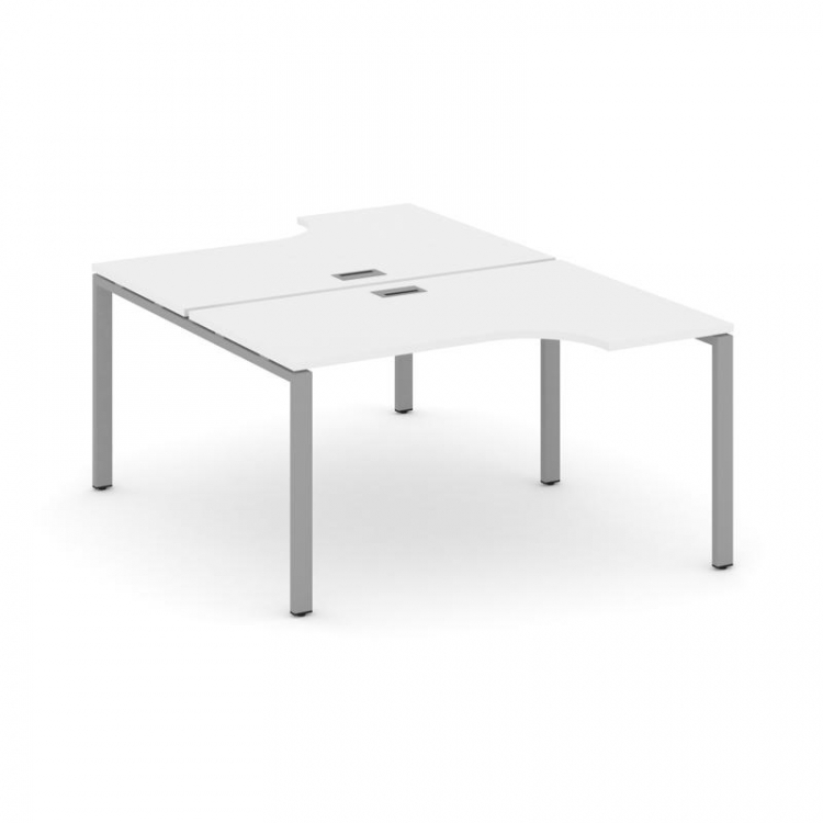 Style Project Рабочая станция эргоном. SN-6P.DRPA-002 Белый/Металл Серый 1580*1232/1992*750