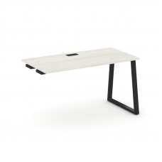 Style Project Стол-приставка к опор. элем. SN-6T1.OPRS-023 Дуб Наварра/Металл Черный/Заглушка Пласти