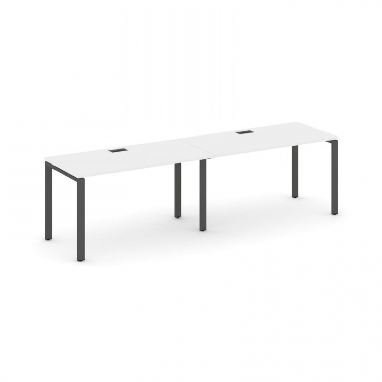 Style Project Рабочая станция 1 сторон. SN-6P.ORS-023 Белый/Металл Антрацит 2760*800*750