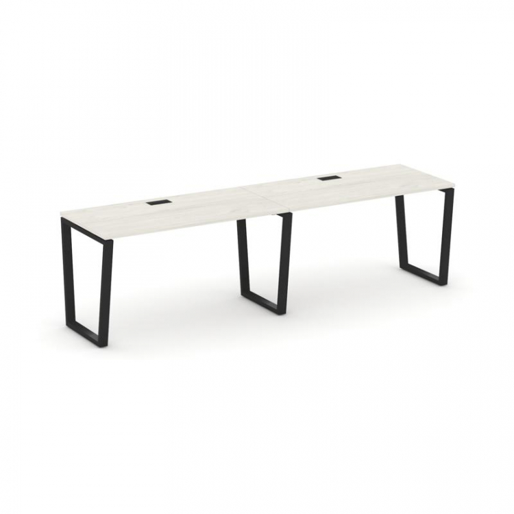 Style Project Рабочая станция 1 сторон. SN-6T2.ORS-011 Дуб Наварра/Металл Черный/Заглушка Пластик Че