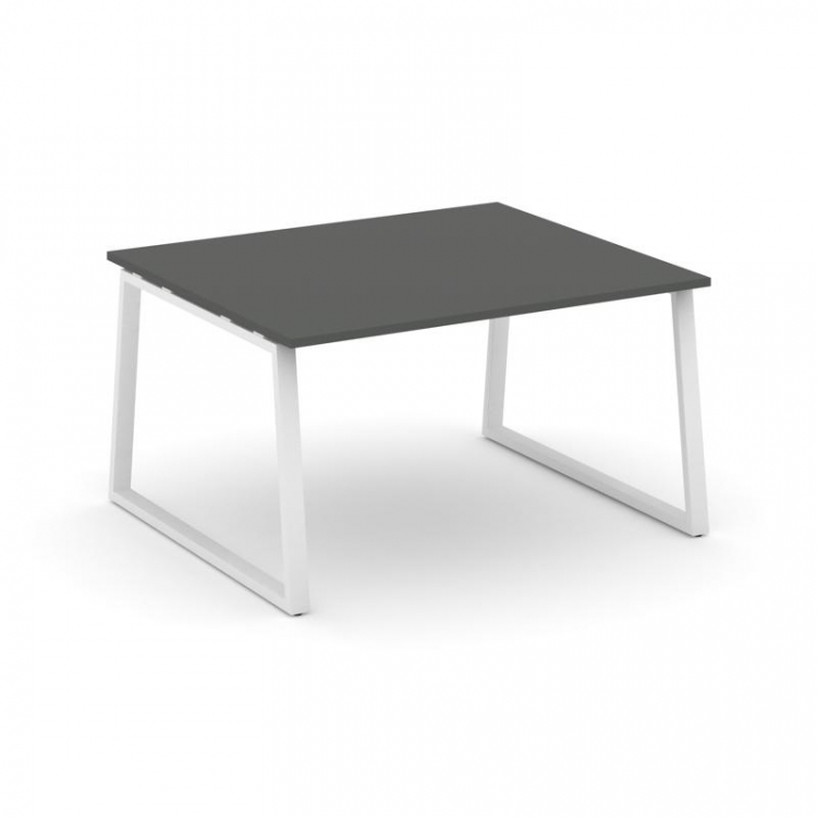 Style Project Стол переговорный SN-6T1.SPRG-033.3 Антрацит/Металл Белый 1380*1180*750
