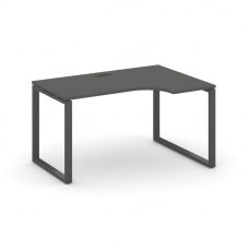Style Project Стол рабочий эргоном. SN-6O.SPA-022(R) Антрацит/Металл Антрацит 1580*800/980*750