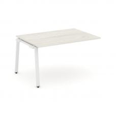 Style Project Проходной наб. элем. перег. стола SN-6A.NSPRG-003.3 Дуб Наварра/Металл Белый 1380*980*