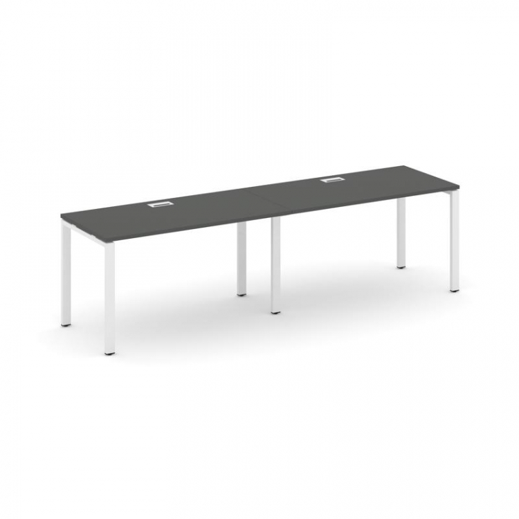 Style Project Рабочая станция 1 сторон. SN-6P.ORS-023 Антрацит/Металл Белый 2760*800*750