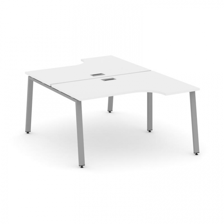 Style Project Рабочая станция эргоном. SN-6A.DRPA-001 Белый/Металл Серый 1380*1232/1992*750