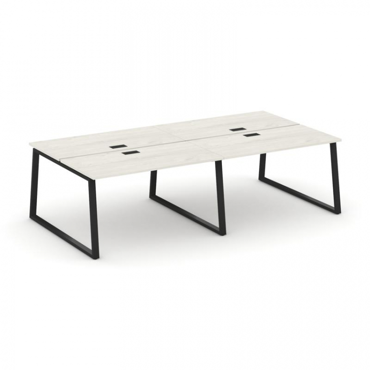 Style Project Рабочая станция 2-х сторон. SN-6T1.DRS-054 Дуб Наварра/Металл Черный/Заглушка Пластик