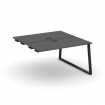 Style Project Стол-приставка к опор. элем. SN-6T1.DPRS-024 Антрацит/Металл Черный/Заглушка Пластик Ч