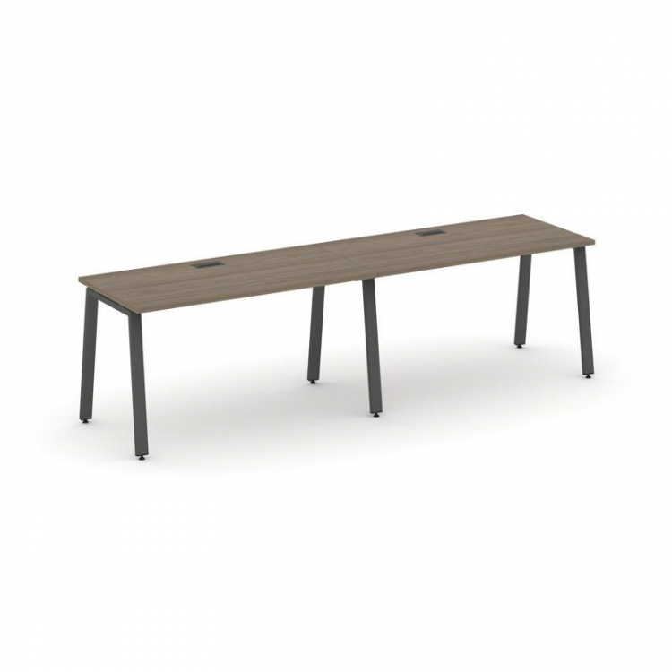 Style Project Рабочая станция 1 сторон. SN-6A.ORS-013 Вяз Благородный/Металл Антрацит 2760*700*750