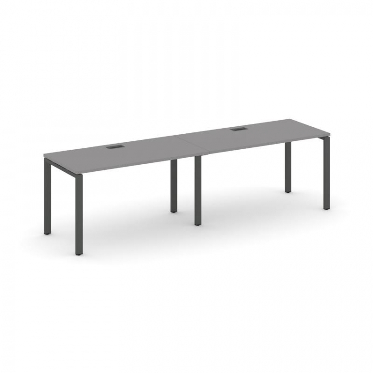 Стайл Проджект Рабочая станция односторонняя SN-6P.ORS-004 Серый Пепел/Металл Антрацит 3160*600*750