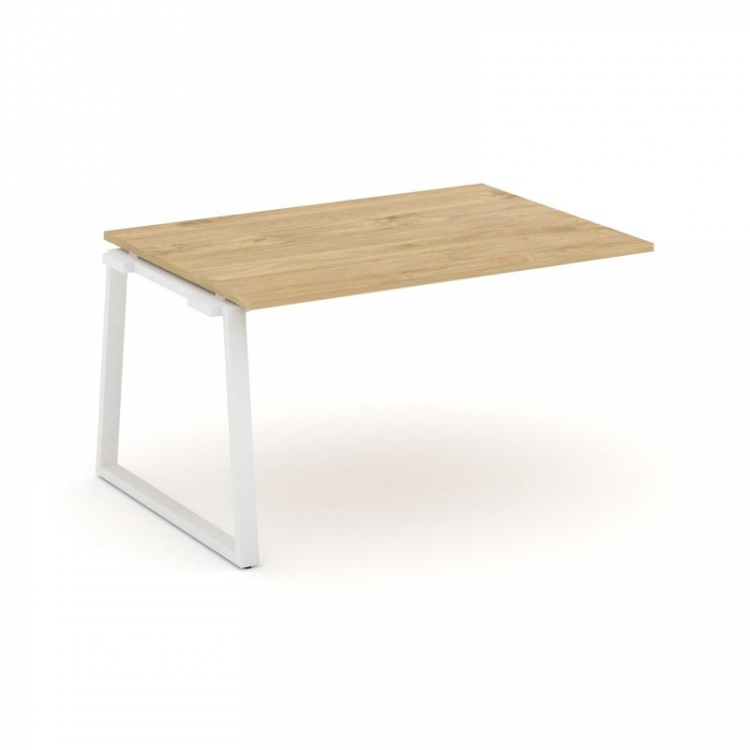 Style Project Проходной наб. элем. перег. стола SN-6T1.NSPRG-004.3 Тиквуд Светлый/Металл Белый 1580*