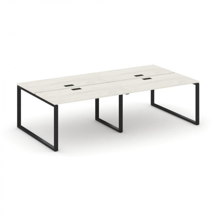 Style Project Рабочая станция 2-х сторон. SN-6O.DRS-043 Дуб Наварра/Металл Черный 2760*1432*750