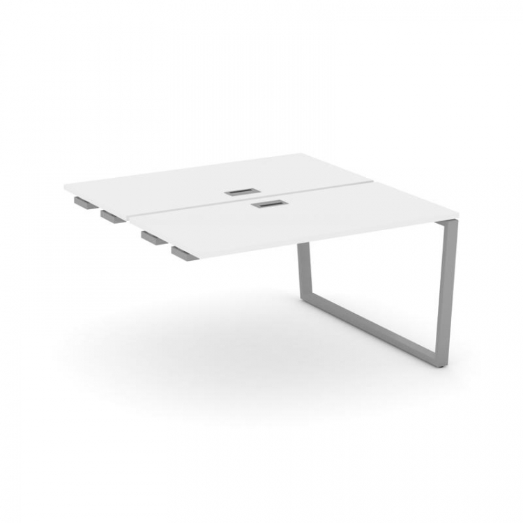 Style Project Стол-приставка к опор. элем. SN-6T2.DPRS-001 Белый/Металл Серый/Заглушка Пластик Сереб