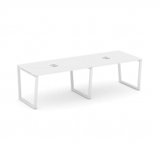 Style Project Стол переговорный SN-6T2.SPRG-014 Белый/Металл Белый/Заглушка Металл Белый 3160*980*75