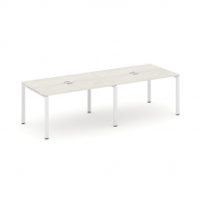 Style Project Стол переговорный SN-6P.SPRG-012 Дуб Наварра/Металл Белый 2360*980*750