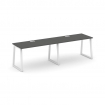 Style Project Рабочая станция 1 сторон. SN-6T1.ORS-024 Антрацит/Металл Белый/Заглушка Пластик Белый