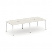 Style Project Стол переговорный SN-6A.SPRG-042 Дуб Наварра/Металл Белый 2360*1180*750