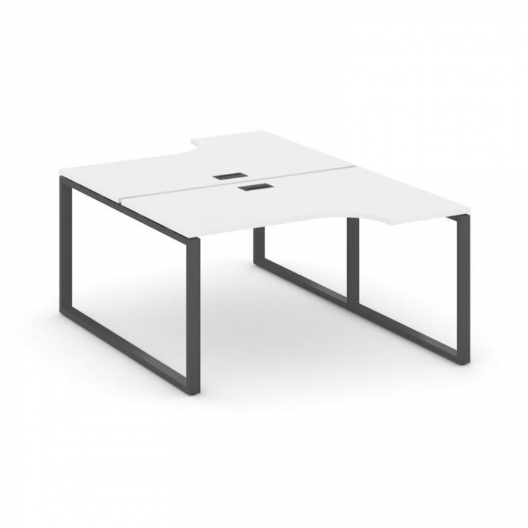 Style Project Рабочая станция эргоном. SN-6O.DRPA-021 Белый/Металл Антрацит 1380*1632/1992*750