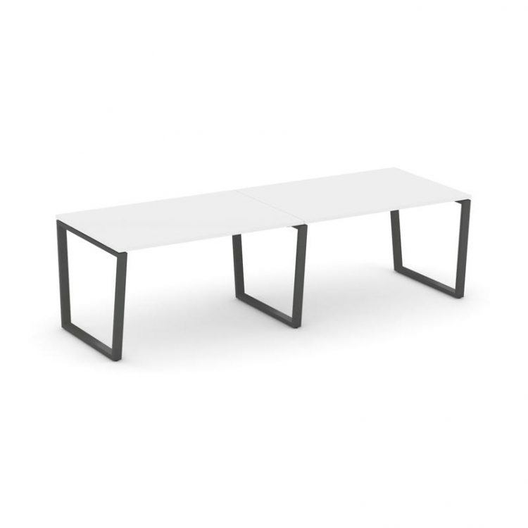 Style Project Стол переговорный SN-6T2.SPRG-014.3 Белый/Металл Антрацит 3160*980*750