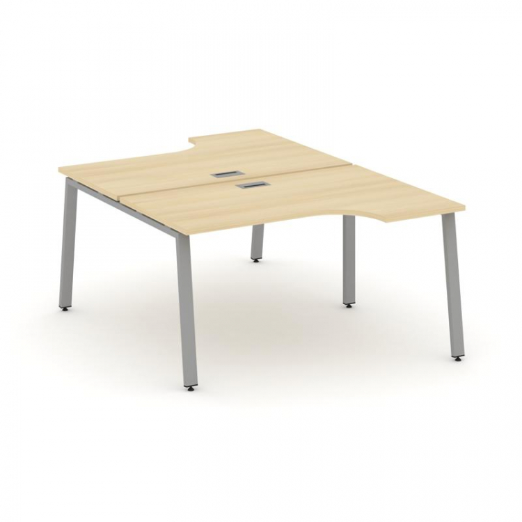 Style Project Рабочая станция эргоном. SN-6A.DRPA-001 Акация Лорка/Металл Серый 1380*1232/1992*750